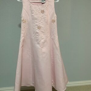 Charming Pink Floral Kids Dress